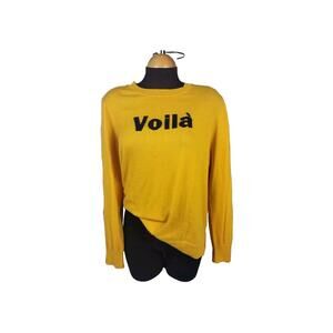 Court & Rowe Omens Size XL Yellow Sweater Voila